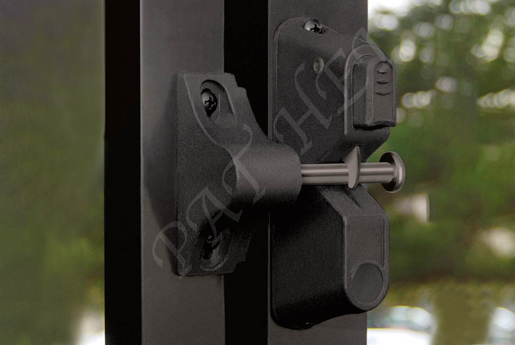 Pat Hei Gate Hardware-Professional Decorative Plasctic Gravity Latch Without Key Entry