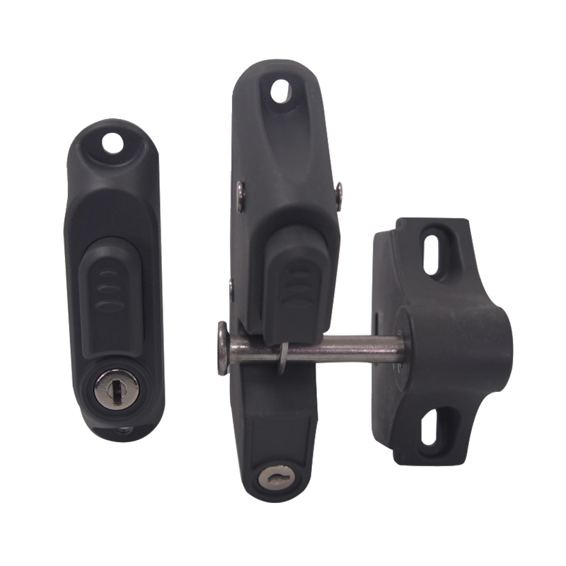 Pat Hei Gate Hardware-Best Door Latch Locking Gravity Latch With 2-sided Key Entry Push Button-1