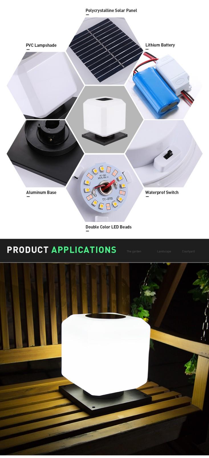 Pat Hei Gate Hardware large solar rock lights supplier for door-3